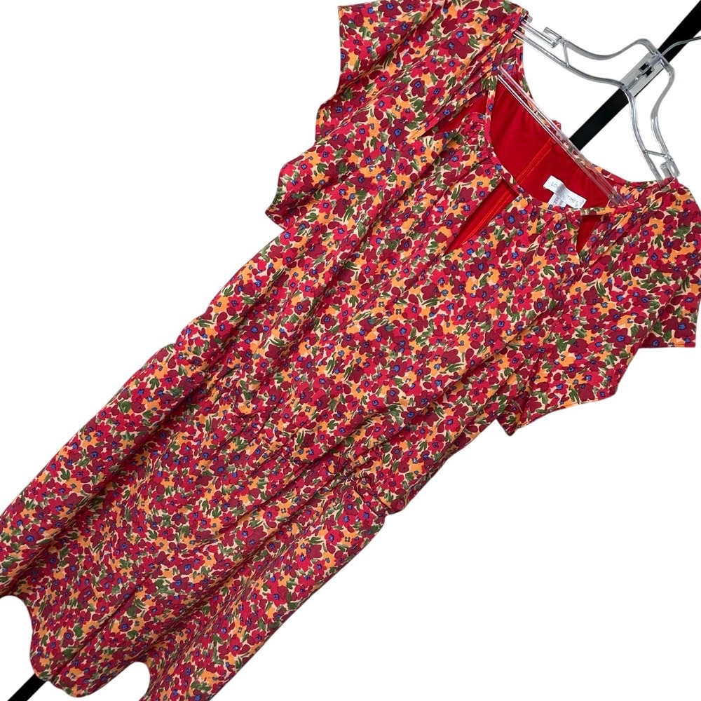 London Times Floral Romper!-size 16 women one piece flutter sleeve light‎ summer